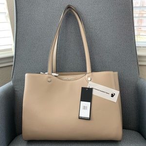 Karl Lagerfeld brown-cream color shoulder bag